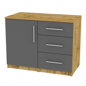 Комод "Калисто (K12)" ручка рейлинг (ДВ-Графит) в Урае - uray.mebel24.online | фото