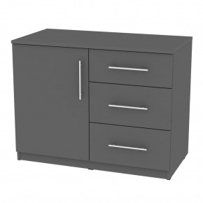 Комод "Калисто (K12)" ручка рейлинг (Графит) в Урае - uray.mebel24.online | фото