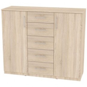 Комод "Калисто (K33)" ручка рейлинг (Дуб сонома) в Урае - uray.mebel24.online | фото