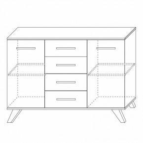 Комодино Вега Скандинавия в Урае - uray.mebel24.online | фото 3