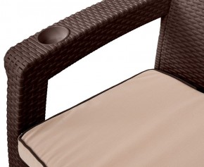 Комплект кресел Yalta Premium Double Seat (Ялта) шоколадный (+подушки под спину) в Урае - uray.mebel24.online | фото 2