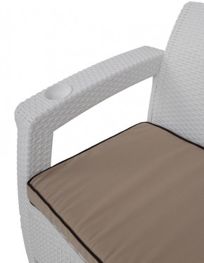 Комплект уличной мебели Yalta Premium Terrace Set (Ялта) белый (+подушки под спину) в Урае - uray.mebel24.online | фото 5