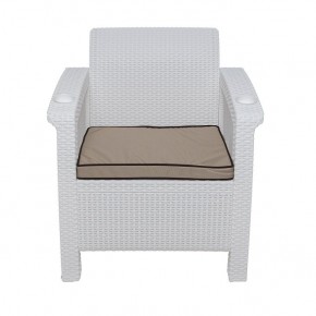Комплект уличной мебели Yalta Premium Terrace Set (Ялта) белый (+подушки под спину) в Урае - uray.mebel24.online | фото 6
