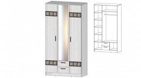 КОСТА-РИКА Шкаф 3-х створчатый (анкор светлый) в Урае - uray.mebel24.online | фото