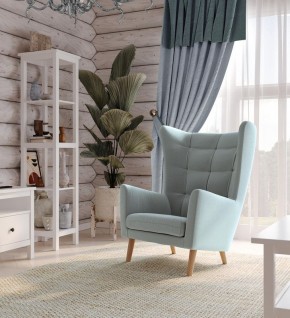 Кресло для отдыха Саари мятно-серое, ткань рогожка в Урае - uray.mebel24.online | фото 4