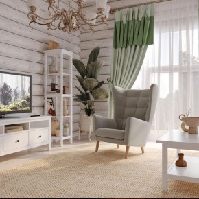 Кресло для отдыха Саари светло-серое, ткань рогожка в Урае - uray.mebel24.online | фото 4