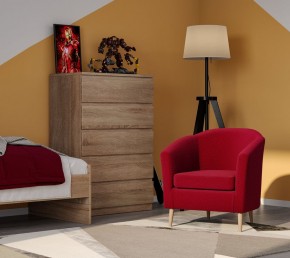 Кресло для отдыха Тунне бордовое, ткань рогожка в Урае - uray.mebel24.online | фото 3