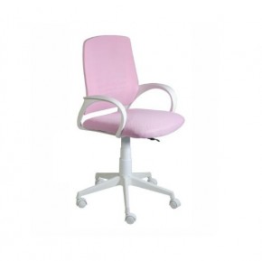 Кресло Ирис White сетка/ткань розовая в Урае - uray.mebel24.online | фото 1
