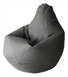Кресло-мешок Серая ЭкоКожа 3XL 150*110 см в Урае - uray.mebel24.online | фото