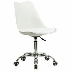 Кресло стул BRABIX "Eames MG-310 CH", хром, пластик белый, экокожа белая, 532923 в Урае - uray.mebel24.online | фото 2
