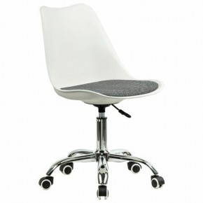 Кресло стул BRABIX "Eames MG-310 CH", хром, пластик белый, ткань серая, 532924 в Урае - uray.mebel24.online | фото 2