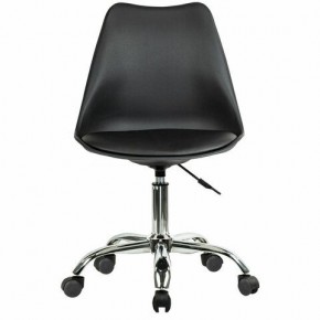 Кресло стул BRABIX "Eames MG-310 CH", хром, пластик черный, экокожа черная, 532925 в Урае - uray.mebel24.online | фото 1