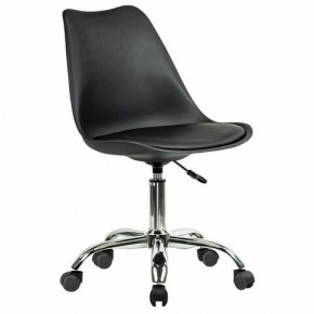 Кресло стул BRABIX "Eames MG-310 CH", хром, пластик черный, экокожа черная, 532925 в Урае - uray.mebel24.online | фото 2