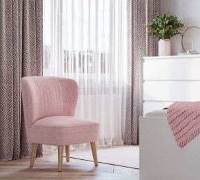 Кресло Унельма светло-розовый, ткань рогожка в Урае - uray.mebel24.online | фото 3