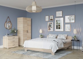 Кровать 1,6 VICTOR + основание (Сонома) в Урае - uray.mebel24.online | фото 4