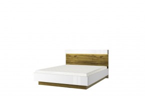 Кровать 160 с подъемником, TORINO, цвет белый/Дуб наварра в Урае - uray.mebel24.online | фото