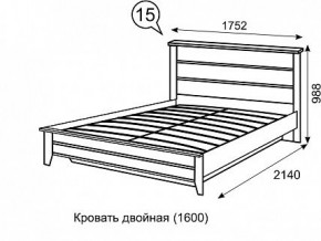 Кровать 1600 с ПМ София 15 в Урае - uray.mebel24.online | фото 3