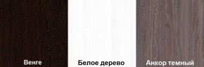 Кровать-чердак Пионер 1 (800*1900) Белое дерево, Анкор темный, Венге в Урае - uray.mebel24.online | фото 3