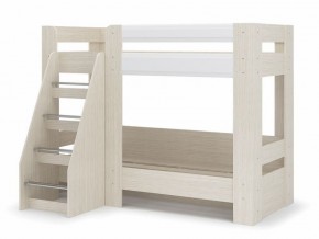 Кровать двухъярусная Симба  дуб белфорд-белый глянец в Урае - uray.mebel24.online | фото 1