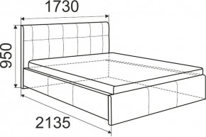 Кровать Изабелла с латами Newtone cacao 1400x2000 в Урае - uray.mebel24.online | фото 6