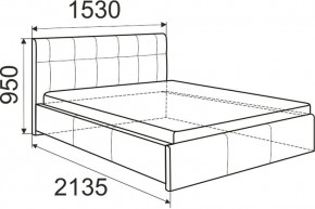 Кровать Изабелла с латами Newtone cacao 1600x2000 в Урае - uray.mebel24.online | фото 5