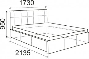 Кровать Изабелла с латами Newtone cacao 1600x2000 в Урае - uray.mebel24.online | фото 6