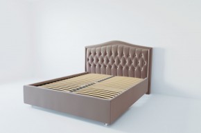 Кровать Калининград ортопедическое основание 800 (велюр серый) в Урае - uray.mebel24.online | фото 2