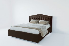 Кровать Калининград с ПМ 800 (экокожа коричневая) в Урае - uray.mebel24.online | фото 2