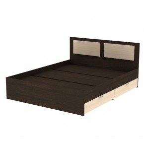 Кровать Ольга L45 (1200) 2 ящика (Венге-ДМ) в Урае - uray.mebel24.online | фото