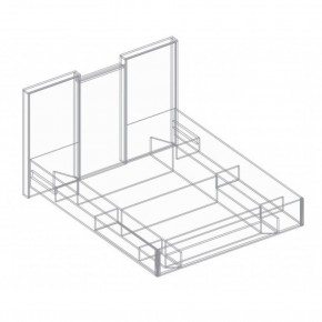 Кровать "СА-20" Александрия БЕЗ основания (МДФ) 1200х2000 в Урае - uray.mebel24.online | фото 5