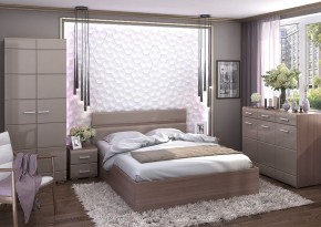 Кровать Вегас 1,4м Шимо темный в Урае - uray.mebel24.online | фото 2