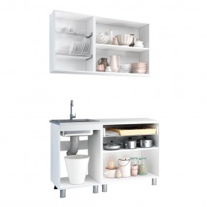 Кухня Айсбери 1.2 м (Белый/Дуб Сонома) в Урае - uray.mebel24.online | фото 2