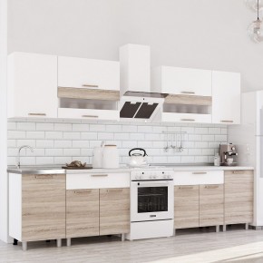 Кухня Айсбери 2.4 м (Белый/Дуб Сонома) в Урае - uray.mebel24.online | фото