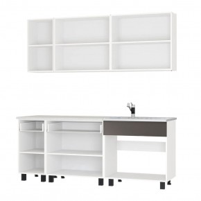 Кухня Дакота 2,0 (бетон пайн/графит) в Урае - uray.mebel24.online | фото 2