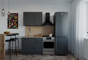 Кухонный гарнитур Антрацит 1000 (Стол. 38мм) в Урае - uray.mebel24.online | фото 1
