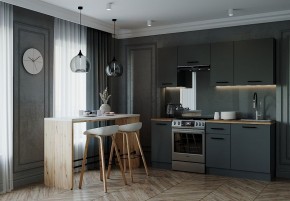 Кухонный гарнитур Антрацит 2000 (Стол. 38мм) в Урае - uray.mebel24.online | фото