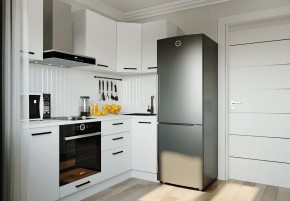 Кухонный гарнитур Белый Глянец 2200*1000 (Стол. 38мм) в Урае - uray.mebel24.online | фото