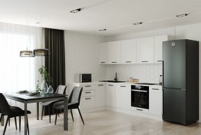 Кухонный гарнитур Белый Глянец 2600*1600 (Стол. 26мм) в Урае - uray.mebel24.online | фото 1