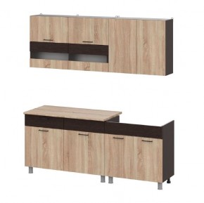 Кухонный гарнитур Босфор (Дуб Венге/Дуб Сонома) 2000 в Урае - uray.mebel24.online | фото 4