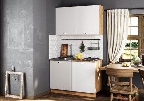 Кухонный гарнитур Дана 1.2 м (дуб крафт золотой/белый) в Урае - uray.mebel24.online | фото