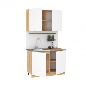 Кухонный гарнитур Дана 1.2 м (дуб крафт золотой/белый) в Урае - uray.mebel24.online | фото 2