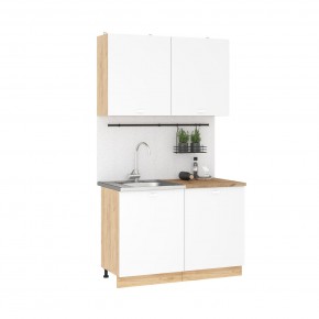 Кухонный гарнитур Дана 1.2 м (дуб крафт золотой/белый) в Урае - uray.mebel24.online | фото 3