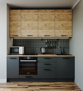 Кухонный гарнитур Дели 2200 (Стол. 38мм) в Урае - uray.mebel24.online | фото