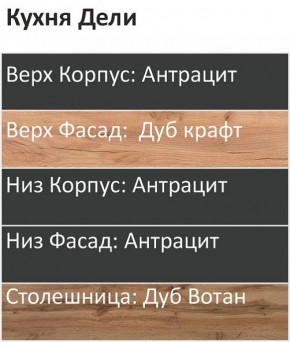 Кухонный гарнитур Дели 2200 (Стол. 38мм) в Урае - uray.mebel24.online | фото 3