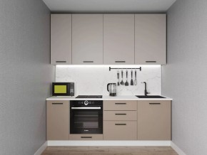 Кухонный гарнитур Каппучино 2200 h950 (Стол. 38мм) в Урае - uray.mebel24.online | фото 1