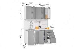 Кухонный гарнитур Кельн 1600 (софт пломбир) в Урае - uray.mebel24.online | фото 2
