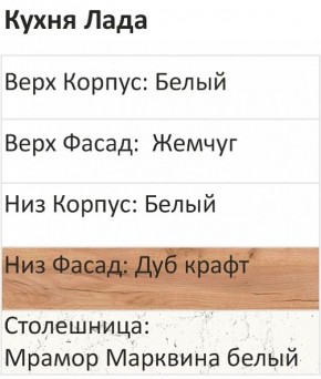 Кухонный гарнитур Лада 1000 (Стол. 38мм) в Урае - uray.mebel24.online | фото 3