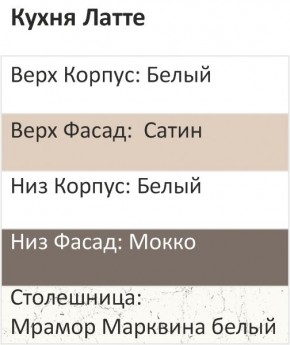 Кухонный гарнитур Латте 2000 (Стол. 26мм) в Урае - uray.mebel24.online | фото 3