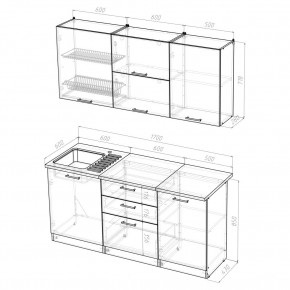 Кухонный гарнитур Лира Экстра 1700 в Урае - uray.mebel24.online | фото 4