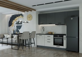 Кухонный гарнитур Лофт 2550 (Стол. 38мм) в Урае - uray.mebel24.online | фото